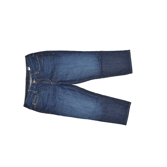 Eddie Bauer Curvy Capri Jeans Women's Plus Size 12 Dark Wash Denim - Picture 1 of 8